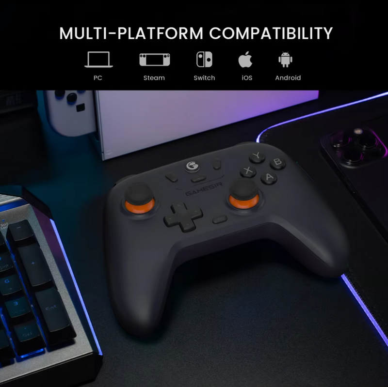 Controle Wireless Bluetooth Compatível com Nintendo Switch / Android / iOS / Windows PC