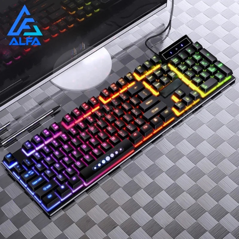 Teclado Gamer RGB LED LEY-82