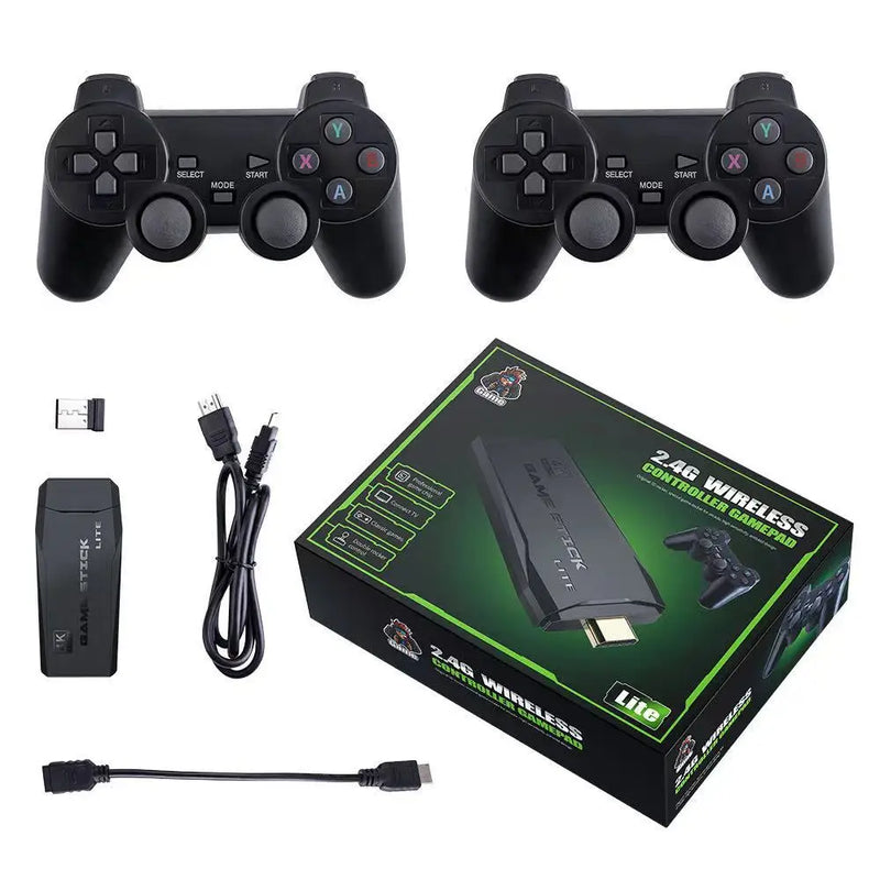 Console Stick Retrô 4K HD + 2 Controles Wireless