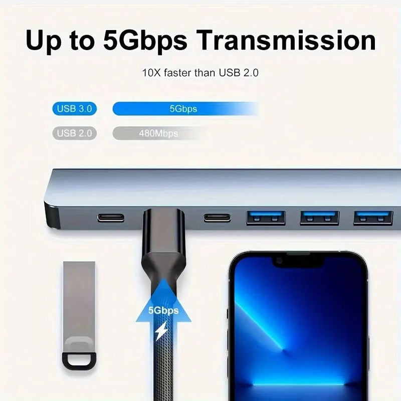 Multi USB Hub 7 Portas em 1